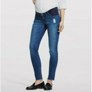 DL1961 Emma Maternity Skinny Jeans in Strobes Distressed